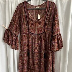 Cost Plus World Market Tunic in Pink & Orange